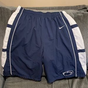 NIKE PENN STATE NITTANY LIONS BASKETBALL AUTHENTIC BASKETBALL SHORTS MEN’S XL